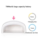 S10 48W Nail Lamp Wireless Phototherapy Lamp Rechargeable Nail Phototherapy Machine,US Plug - Image 5