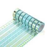8 Rolls / Set Simple Basic Material Stamping Paper Tape Hand Ledger Decoration Sticker - Image 3