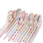10pcs Paper Tape Hand Ledger Decoration Sticker, 8mmx10m - Image 3