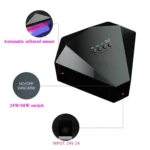 SAMVI 48W Intelligent Diamond Nail Lamp Double Light Source Infrared Sensation Quick Dry Nail Phototherapy Machine,EU Plug - Image 4