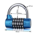 Large 5 Digit Combination Gym Cabinets Password Lock Tool Box Door Padlock - Image 3