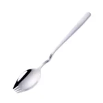 Stainless Steel Instant Noodle Fork Multi-Purpose V-Shaped Knife Fork Spoon Integrated Tableware, Color: Silver