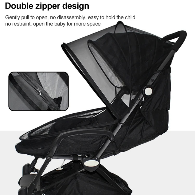 TBD0572060701A_2.webp Summer Stroller Mosquito Net Full Cover Multi-Purpose Encrypted Trolley Mosquito Net - Image 3