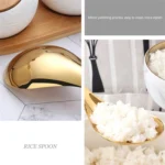 304 Stainless Steel Rice Spoon Household Thickened Large Soup Spoon,Random Color Delivery - Image 5