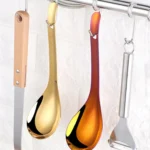 304 Stainless Steel Rice Spoon Household Thickened Large Soup Spoon,Random Color Delivery - Image 6