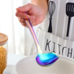 304 Stainless Steel Oil Spoon Thickened Soup Spoon Pouring Sauce Spoon - Image 7