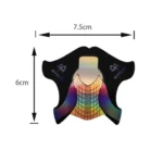 Thickened 100 PCS / Pack Symphony Laser Nail Extension Paper Holder Fish Shape Phototherapy Nail Extension Paper Holder - Image 4