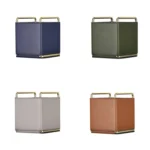 Cortical Makeup Brush Storage Bucket Barrel Desktop Leather Pen Barrel - Image 2