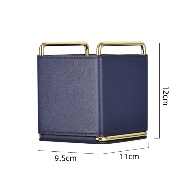 TBD0572065401_B2.webp Cortical Makeup Brush Storage Bucket Barrel Desktop Leather Pen Barrel - Image 3