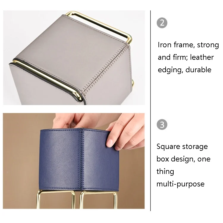 TBD0572065401_B4.webp Cortical Makeup Brush Storage Bucket Barrel Desktop Leather Pen Barrel - Image 5