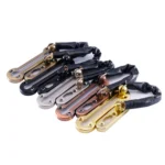 Thickened Anti-Theft Chain Stainless Steel Door Bolts Hotel Room Door Chain Buckle, Specification: Large (Black) - Image 2