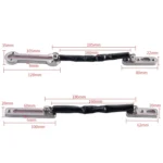 Thickened Anti-Theft Chain Stainless Steel Door Bolts Hotel Room Door Chain Buckle, Specification: Large (Black) - Image 3