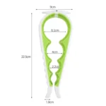 Multifunctional Silicone Non-Slip Bottle Opener Household Safety Can Opener - Image 3
