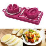 6 PCS Multifunctional Egg Cutter Kitchen Tool Stainless Steel Fancy Egg Cutter - Image 4