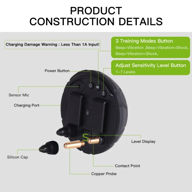 TBD0572073401_B4.webp Dog Barking Stopper Sound Vibration Anti-Barking Electric Shock Collar EU Plug - Image 5