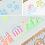 HB-9 Long Series 8 in 1 Drawing Ruler Hand Account Multi-Function Hollow Flower Edge Filling Template - Image 6