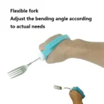 304 Stainless Steel Bendable Self-Service Fork For The Disabled & Elderly - Image 3