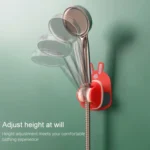 Shower Free Punch Fixed Base Universal Shakehead Adjustable Shower Bracket - Image 4