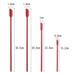 4 in 1 Silicone Mini-Pointed Scraper Lengthening Cosmetic Bottle Scraper Jam Spatula Set - Image 3