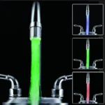 LED Faucet Color Changing Luminous Faucet, Specification: Temperature Control Three Colors