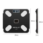 ISCRLE7 Smart Weight Scale Bluetooth Body Fat Measuring Instrument Solar Energy Charging(Rose Gold) - Image 4