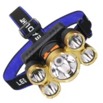 Large-Caliber Rechargeable LED Emergency Fishing Headlamp Strong Long-Shot Headlamp Head-Mounted Safety Miner Lamp