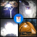 Solar LED Bulb Light Household Emergency Light Mobile Night Market Lamp, Style: - Image 7