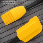 2 in 1 Baked Scraper High Temperature Resistance Silicone Butter Blade Cake Cream Smear Brush Set - Image 4