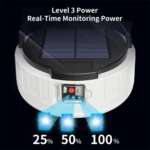HB208 Solar Power 10W 37 LED Household Emergency Light Mobile Night Market Light Camping Light - Image 4
