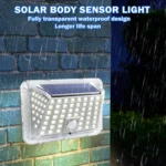 Solar Wall Light Garden Four-Sided Luminous Solar Light Human Body Induction Waterproof Outdoor Light - Image 2