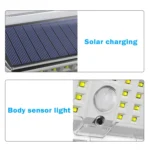 Solar Wall Light Garden Four-Sided Luminous Solar Light Human Body Induction Waterproof Outdoor Light - Image 5