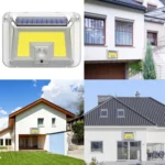 Solar Wall Light Garden Four-Sided Luminous Solar Light Human Body Induction Waterproof Outdoor Light - Image 6