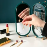 Jewelry Storage Box Earrings Necklace Bracelet Jewelry Box Household Multi-Function Fold Portable Jewelry Display Stand - Image 3