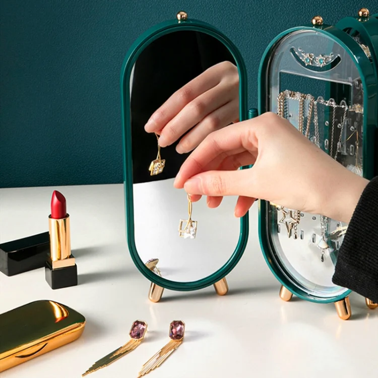 TBD0572099501_B2.webp Jewelry Storage Box Earrings Necklace Bracelet Jewelry Box Household Multi-Function Fold Portable Jewelry Display Stand - Image 3