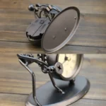 Iron Stainless Steel Small Table Clock Retro Personality Clock Birthday Gift - Image 5