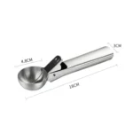 Stainless Steel Ice Cream Spoon Dessert Spoon Ice Cream Scooper - Image 3