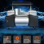 YR-106 12V Car Inflatable Pump Home Tire Portable Air Pump - Image 4