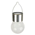 12 PCS Crackle Ball Solar Chandelier Outdoor Garden Courtyard Holiday Decoration Light With Clip - Image 2