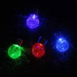12 PCS Crackle Ball Solar Chandelier Outdoor Garden Courtyard Holiday Decoration Light With Clip - Image 5