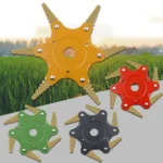 Toothed Mower Blade Six-Leaf Cyclone Blade Agricultural Weeder Parts - Image 2