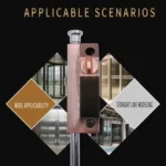 KDS-A013 Zinc Alloy Rotary Door Latch Lock Surface Mounted Spring Rotary Latch Lock - Image 6