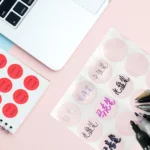 Color High-Viscosity Coated Paper Sticker Round Sticker,Random Color Delivery - Image 4