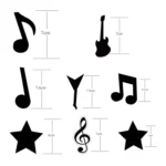 Fluorescent Party Decorations Fluorescent Letters Birthday Pull Flag Cake Insert Balloon Set - Image 3