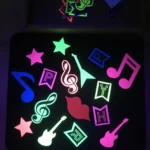 Fluorescent Party Decorations Fluorescent Letters Birthday Pull Flag Cake Insert Balloon Set - Image 5