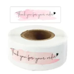 10 Rolls Rectangle Thank You Label Sticker - Image 4