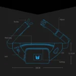 YIPINU YPU-DS Fashion Chest Bag Messenger Bag Waist Bag Waterproof Sports Mobile Phone Bag with External USB Port - Image 3