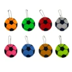15 PCS Football Style PVC Reflective Keychain Student Schoolbag Night Reflective Pendant Random Colour Delivery - Image 2