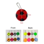 15 PCS Football Style PVC Reflective Keychain Student Schoolbag Night Reflective Pendant Random Colour Delivery - Image 3