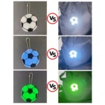 15 PCS Football Style PVC Reflective Keychain Student Schoolbag Night Reflective Pendant Random Colour Delivery - Image 4