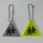 Sidewalk Reflective PVC Keychain Traffic Safety Schoolbag Night Reflective Pendant Random Colour Delivery - Image 2